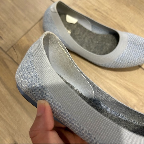 Allbirds Tree Breezers Ballet Flats Shoes Womens 7.5 Whitecap Blue Sole Vegan - Picture 9 of 12